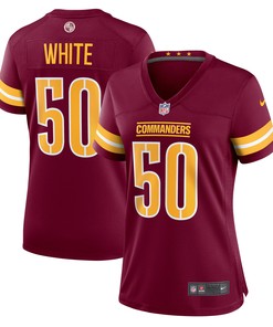 Drew White Washington Commanders Womens Player Game Jersey - Burgundy Nfl