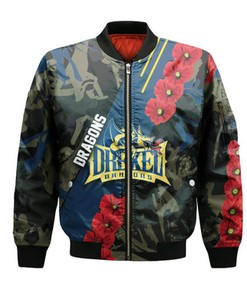 Drexel Dragons Bomber Sport Style Keep Go on- NCAA
