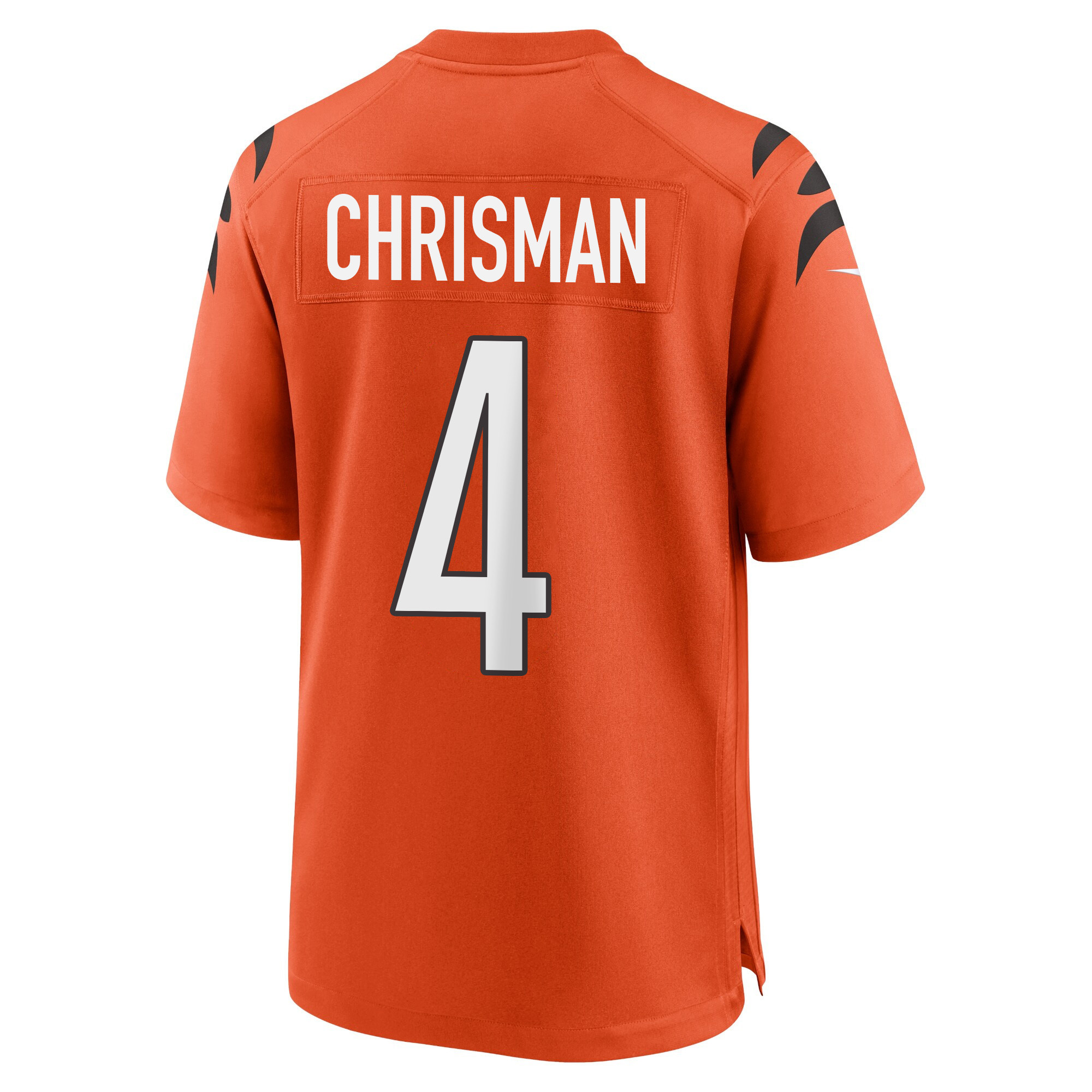 Drue Chrisman 4 Cincinnati Bengals Super Bowl LVII Champions Men Alternate Game Jersey - Orange