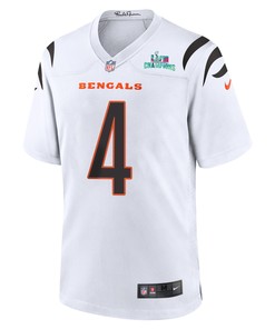 Drue Chrisman 4 Cincinnati Bengals Super Bowl LVII Champions Men Game Jersey - White