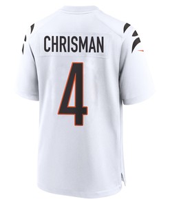 Drue Chrisman 4 Cincinnati Bengals Super Bowl LVII Champions Men Game Jersey - White