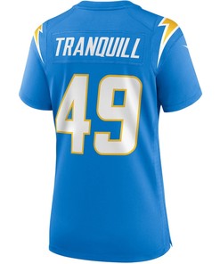 Drue Tranquill 49 Los Angeles Chargers Women's Game Jersey - Powder Blue