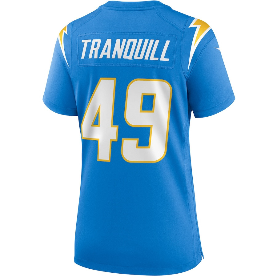 Drue Tranquill 49 Los Angeles Chargers Women's Game Jersey - Powder Blue