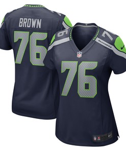 Duane Brown Seattle Seahawks Womens Game Jersey - College Navy Nfl