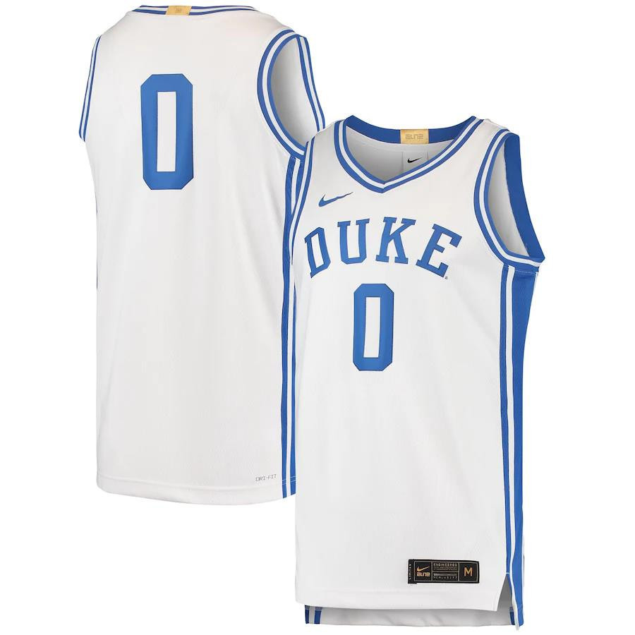 Duke Blue Devils 0 Limited Basketball Men Jersey - White