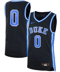 Duke Blue Devils 0 Team Basketball Youth Jersey - Black