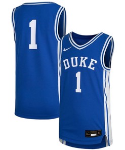 Duke Blue Devils 1 Team Basketball Youth Jersey - Royal