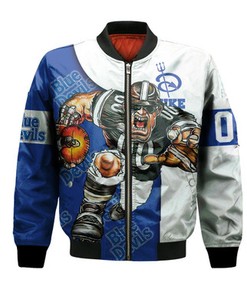 Duke Blue Devils Bomber Jacket Football Go On - NCAA