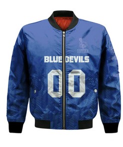 Duke Blue Devils Bomber Jacket Logo Sport Ombre  - NCAA
