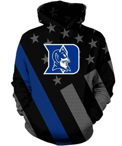 Duke Blue Devils Flag American Distressed for Fan 3D Hoodie Duke Blue Devils Unique Gifts