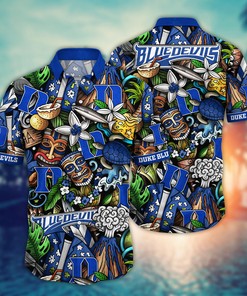 Duke Blue Devils NCAA Flower Hawaii Shirt For Fans Ver 16
