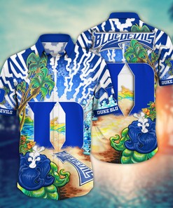 Duke Blue Devils NCAA Flower Hawaii Shirt For Fans Ver 2
