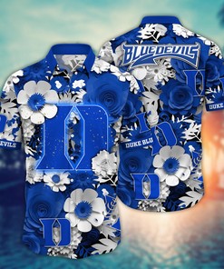 Duke Blue Devils NCAA Flower Hawaii Shirt For Fans Ver 36