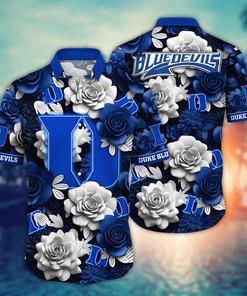 Duke Blue Devils NCAA Flower Hawaii Shirt For Fans Ver 37