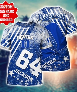 Duke Blue Devils Personalized Hawaiian Shirt