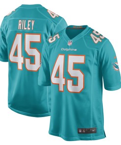 Duke Riley Miami Dolphins Game Jersey - Aqua Nfl