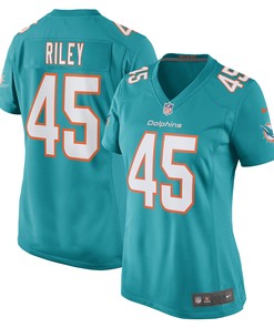 Duke Riley Miami Dolphins Womens Game Jersey - Aqua Nfl