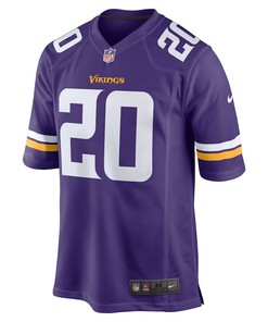 Duke Shelley 20 Minnesota Vikings Home Game Player Jersey - Purple