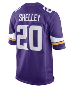 Duke Shelley 20 Minnesota Vikings Home Game Player Jersey - Purple