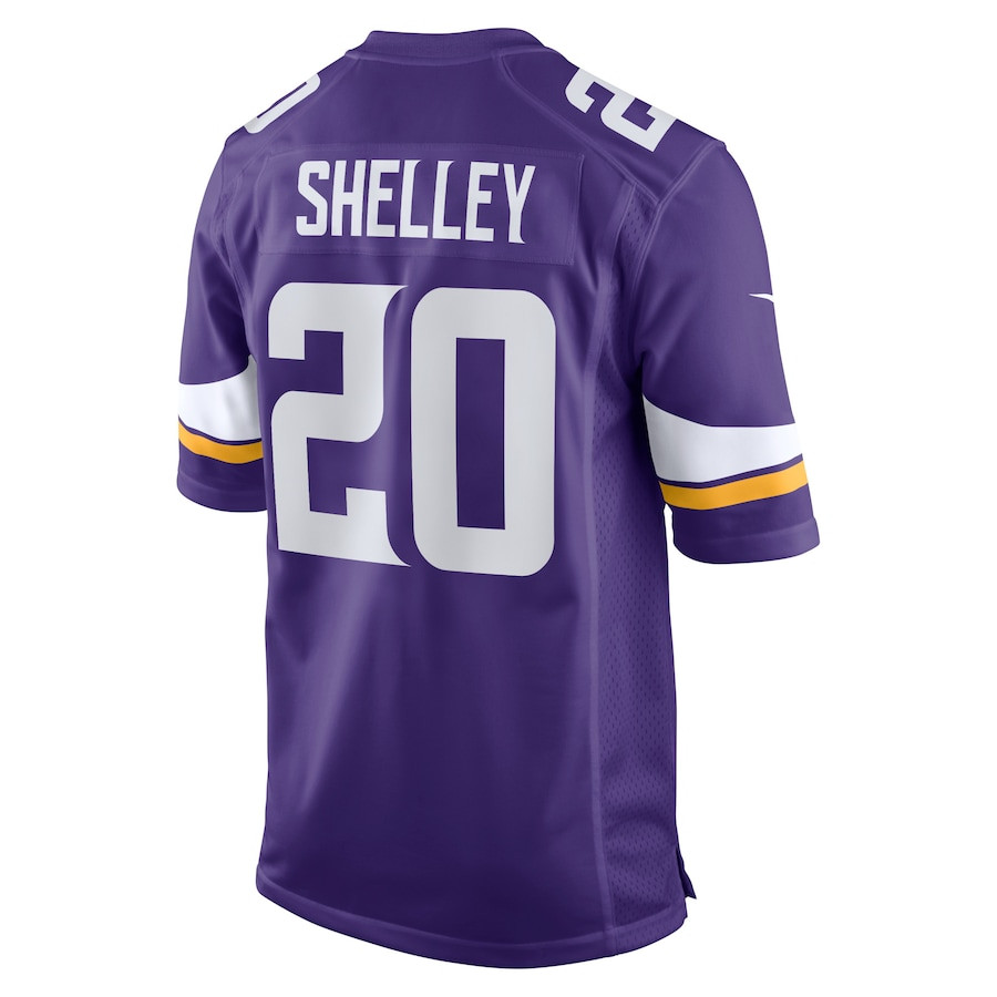 Duke Shelley 20 Minnesota Vikings Home Game Player Jersey - Purple