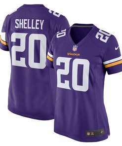 Duke Shelley 20 Minnesota Vikings Women's Home Game Player Jersey - Purple