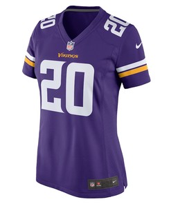 Duke Shelley 20 Minnesota Vikings Women's Home Game Player Jersey - Purple