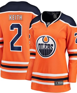 Duncan Keith Edmonton Oilers Fanatics Branded Womens Breakaway Player Jersey - Orange Nhl