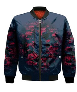 Duquesne Dukes Bomber Jacket Camouflage Vintage  - NCAA