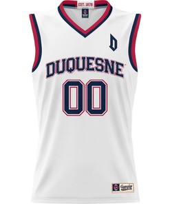 Duquesne Dukes NIL Men Basketball Custom Jersey - White
