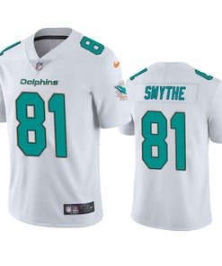 Durham Smythe 81 Miami Dolphins White Vapor Limited Jersey
