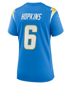 Dustin Hopkins 6 Los Angeles Chargers Women's Game Jersey - Powder Blue