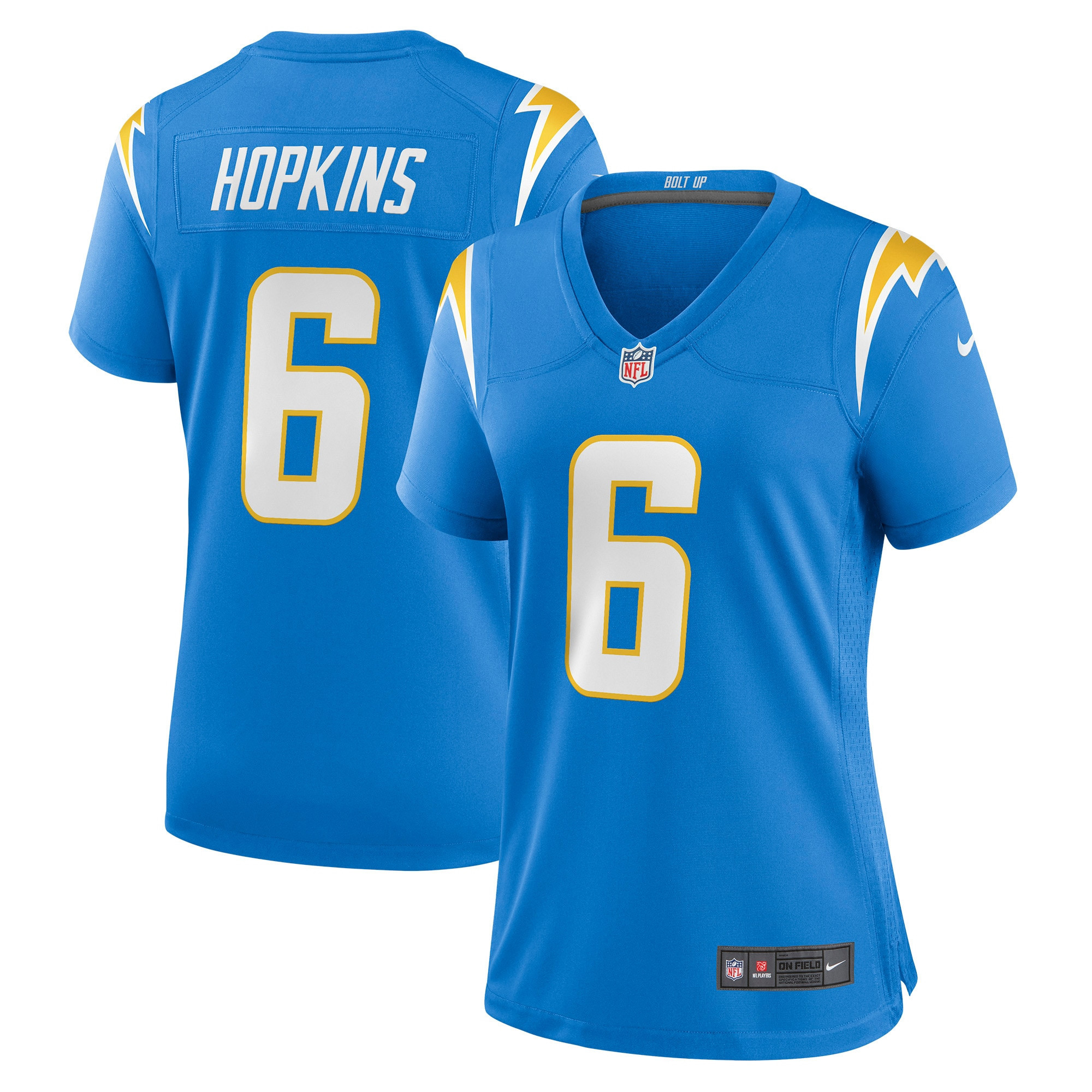 Dustin Hopkins Los Angeles Chargers Womens Game Jersey - Powder Blue Nfl