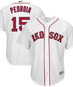 Dustin Pedroia 15 Boston Red Sox Big And Tall Cool Base Player Jersey - White