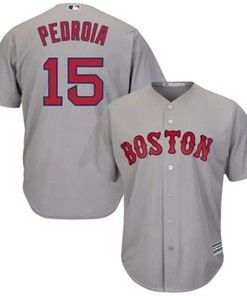 Dustin Pedroia Boston Red Sox Cool Base Player Jersey - Gray