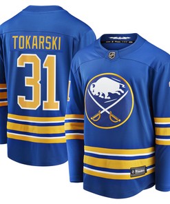 Dustin Tokarski Buffalo Sabres Fanatics Branded Home Breakaway Player Jersey - Royal Nhl
