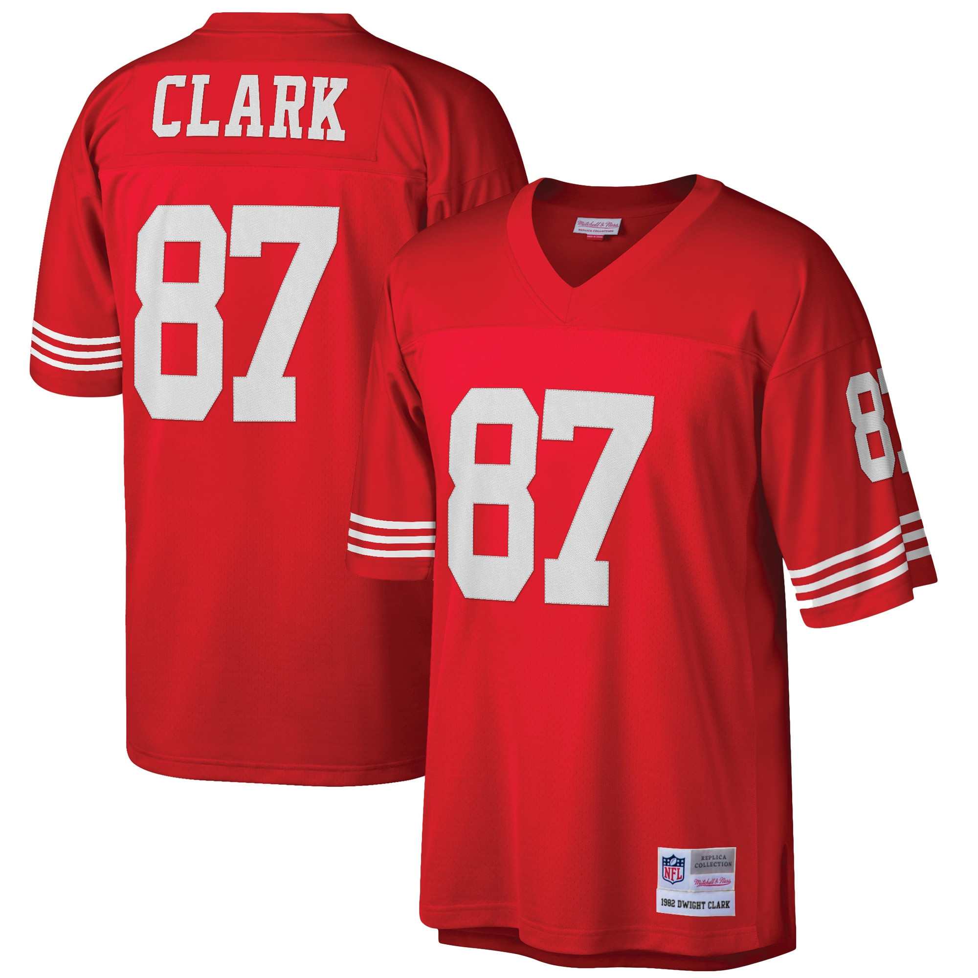 Dwight Clark San Francisco 49ers Mitchell & Ness Retired Player Legacy Replica Jersey - Scarlet Nfl