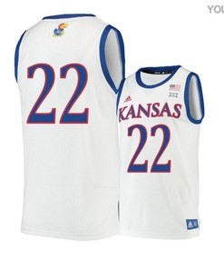 Dwight Coleby 22 Kansas Jayhawks Basketball Youth Jersey - Beige