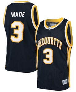Dwyane Wade Marquette Golden Eagles Original Retro Brand Alumni Basketball Jersey - Navy Ncaa