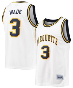 Dwyane Wade Marquette Golden Eagles Original Retro Brand Commemorative Classic Basketball Jersey - White Ncaa