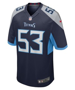 Dylan Cole Tennessee Titans Game Player Jersey - Navy