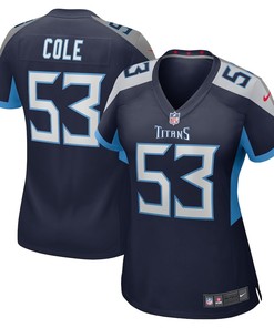 Dylan Cole Tennessee Titans Women's Game Player Jersey - Navy