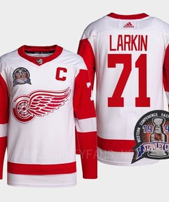 Dylan Larkin 71 25th Anniversary Detroit Red Wings Red Jersey