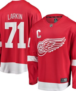 Dylan Larkin Detroit Red Wings Fanatics Branded Home Captain Premier Breakaway Player Jersey - Red Nhl