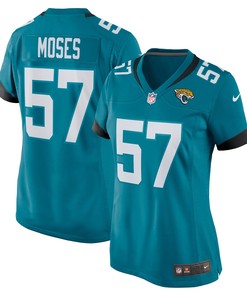 Dylan Moses Jacksonville Jaguars Womens Game Jersey - Teal Nfl
