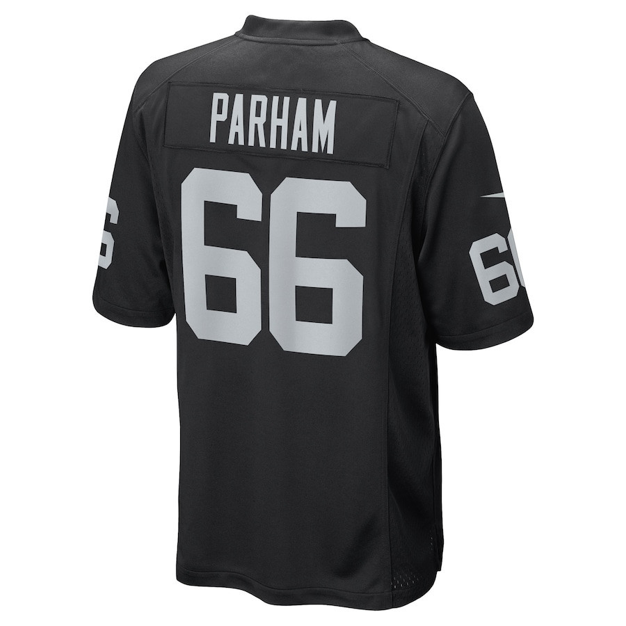 Dylan Parham Las Vegas Raiders Game Player Jersey - Black