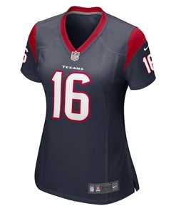 E.J. Perry 16 Houston Texans Women's Game Player Jersey - Navy