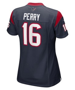 E.J. Perry 16 Houston Texans Women's Game Player Jersey - Navy