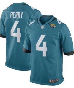 E.J. Perry Jacksonville Jaguars Game Player Jersey - Teal