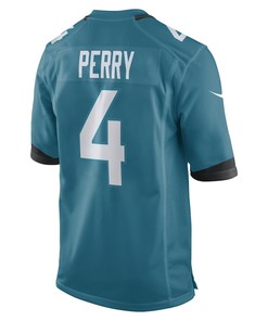 E.J. Perry Jacksonville Jaguars Game Player Jersey - Teal