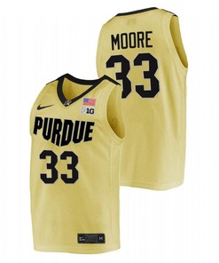 E'Twaun Moore 33 Gold Purdue Boilermakers Alumni College Basketball Jersey